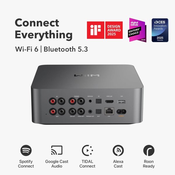 WiiM Ultra Music Streamer 3.5" Touchscreen Space Gray
