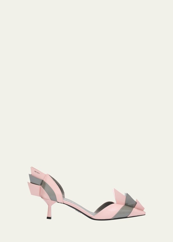 Modellerie Spike Bicolor Leather Pumps
