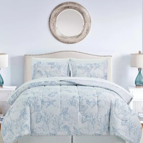 Macy sCoastal Coral 床品8件套