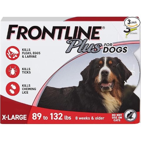 FRONTLINE Plus 大型犬驱虫滴剂 3支 红色
