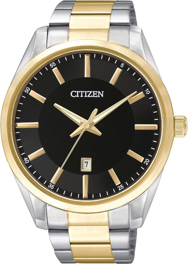 近期低价：Citizen 经典男士石英表 不锈钢