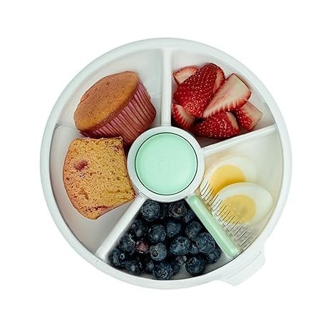 GoBe Snack Spinner 大号便携零食盒 4格 薄荷绿