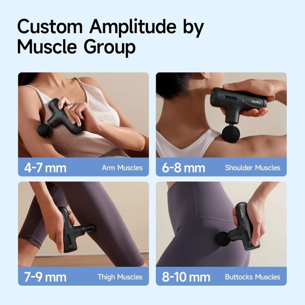 HEYCHY Super Mini Massage Gun Deep Tissue Dark Gray