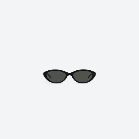 Zest 01 Black Oval Sunglasses