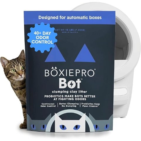 BoxiePro Bot Probiotic Cat Litter 16 lb Clumping Odor Control