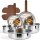 CAROTE Stainless Steel Cookware Set 13 PCS