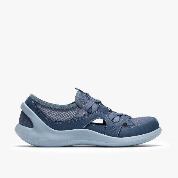  Women's Solevana Step Blue Slip-Ons