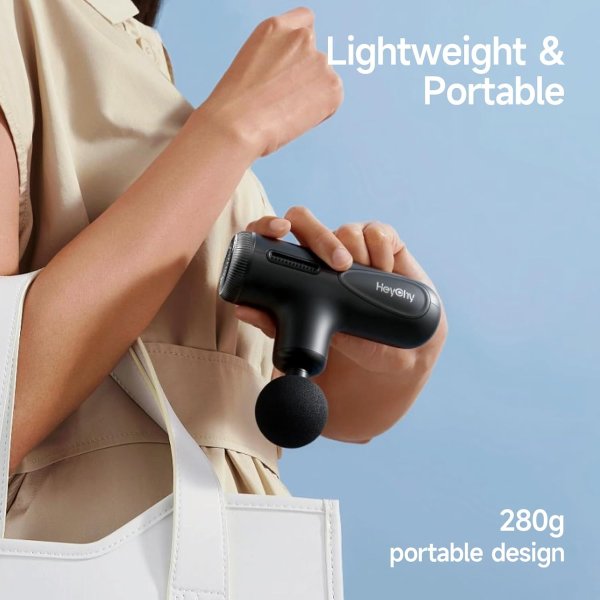 HEYCHY Super Mini Massage Gun Deep Tissue Dark Gray