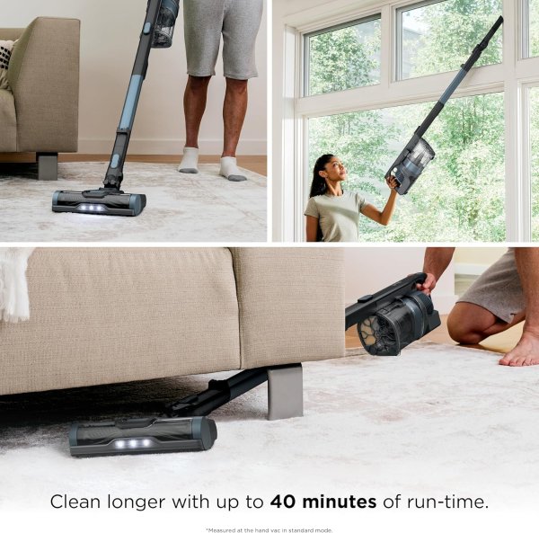 Shark Cordless Stick Vacuum IX141AMZ XL Dust Cup Ice Blue
