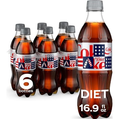 Diet Coke 汽水 16.9盎司 6瓶