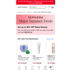  up to 50% Off  Select Beauty
