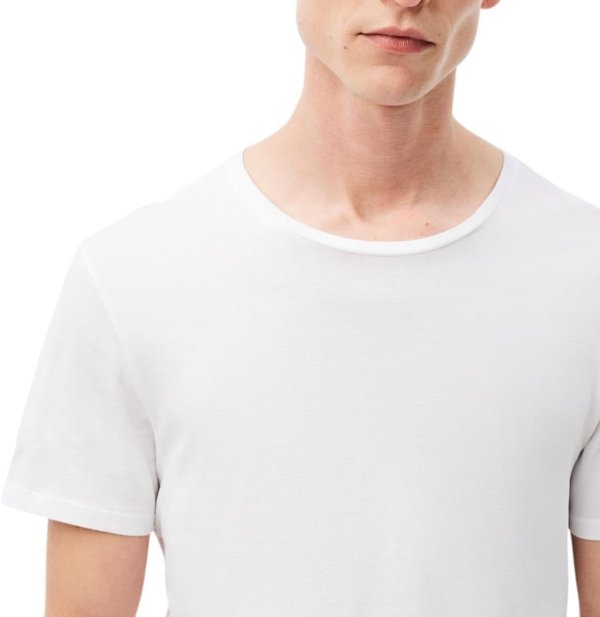 Lacoste Men's 100% Cotton Crew Neck Undershirt 3-Pack