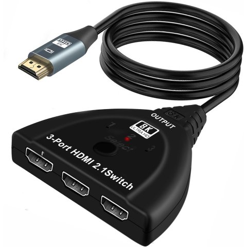 NEWCARE HDMI 2.1 Switch 8K 3 in 1 Out