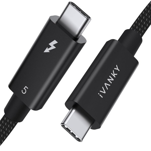 IVANKY Thunderbolt 5 Braided Cable 3.3ft 120Gbps