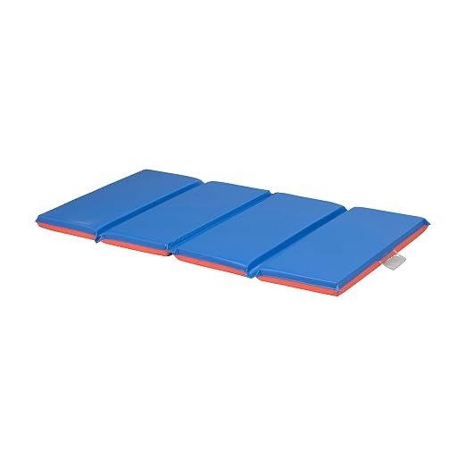 Premium Folding Rest Mat 4-Section 2in Blue/Red