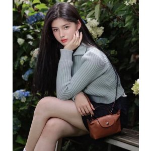 Longchamp Le Pliage Energy 棕色斜挎包 艾米同款