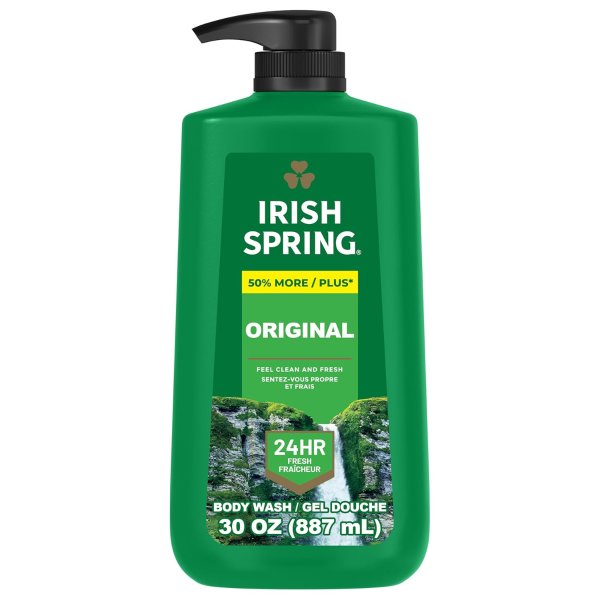 Irish Spring 男士保湿沐浴露 30oz