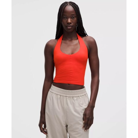 lululemon超出片挂脖上衣Wundermost Nulu 女士无袖上衣