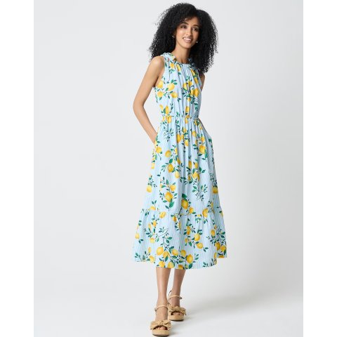 Tie-Shoulder Midi Dress for Women
