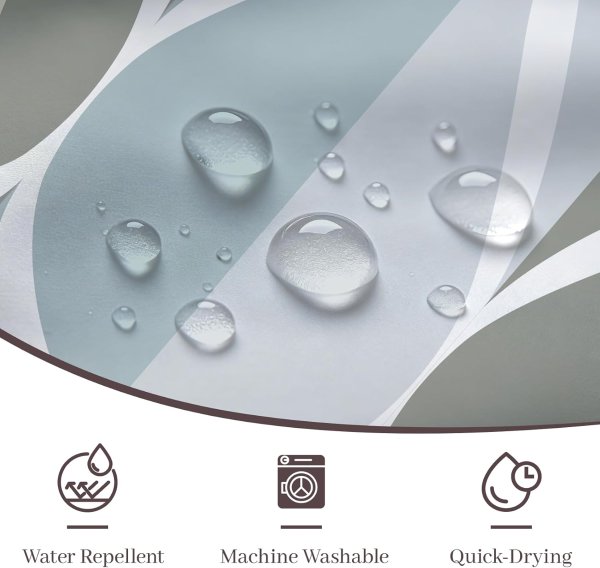 Gelbchu Grey Shower Curtain 72 x 72 Inches