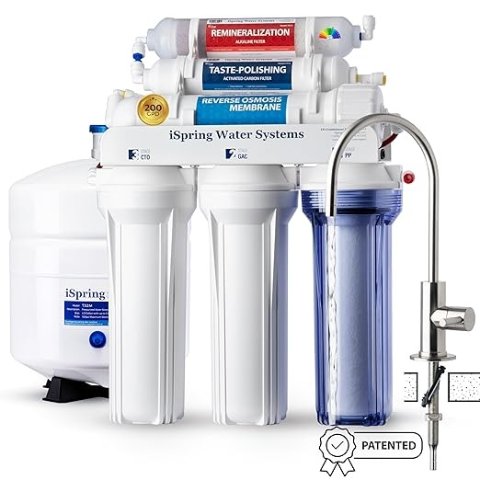 iSpringRCC2AK 200 GPD 6-Stage Reverse Osmosis Water Filter