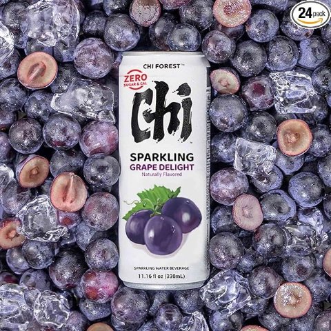 CHI FOREST 气泡水 葡萄味 24罐