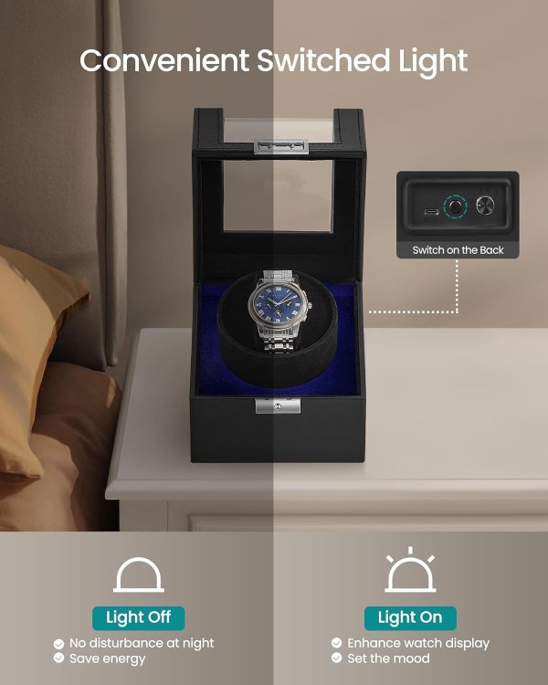 Automatic Watch Winder UJWB030B01 Black