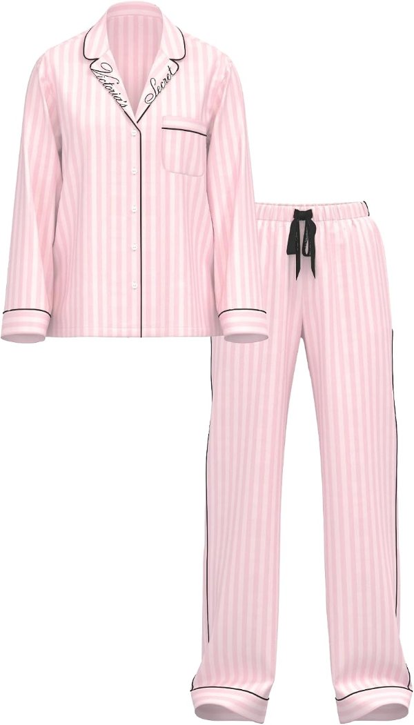 Flannel Pajama Set Long Sleeve
