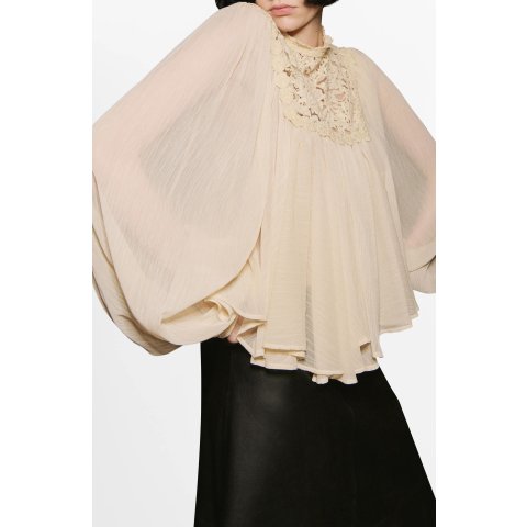 Regina Lace Yoke Trapeze Top Women