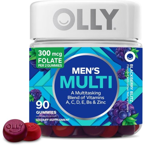 Perfect Men s Multi-Vitamin Gummy Supplements, Blackberry Blitz, 90 Count