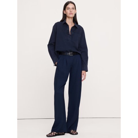 Banana RepublicBanana Republic Oversized Cotton Twill Shirt