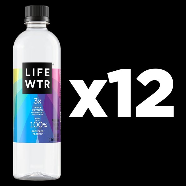 LIFEWTR Purified Water 500ml 12 Pack