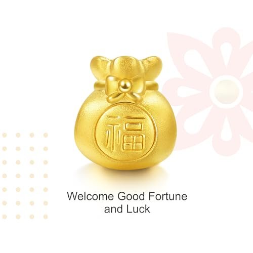 89197C 24K金福袋红绳手链