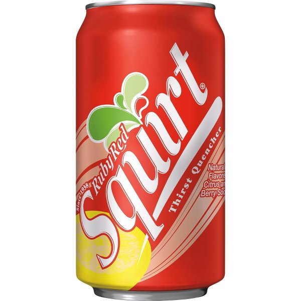 Squirt 红葡萄柚汽水 355ml 12罐 2组