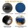 LUE BONA Velvet Rectangle Foot Stool Navy