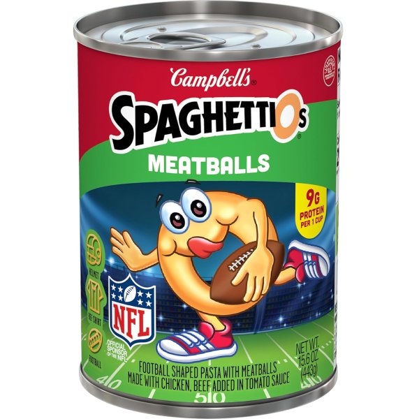 SpaghettiOs 足球造型肉丸意面 15.6盎司