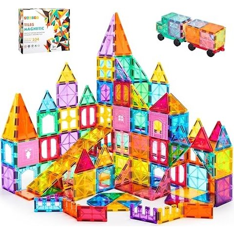 Magnetic Tiles 104 Pieces