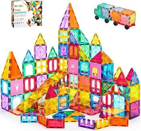 Magnetic Tiles 104 Pieces