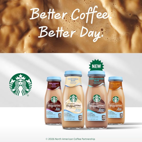 Frappuccino Lite Chocolate Hazelnut 9.5oz 12-Pack