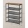 5-Tier Shoe Rack ULBS038K01 Honey Brown Black