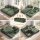 Cloud 89 Inch Corduroy Foldable Sofa Bed Green