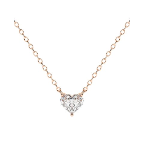 14K 实验室培育钻石项链 0.75克拉