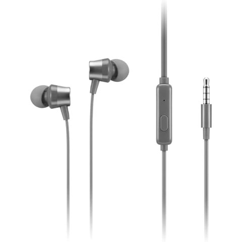 Lenovo 110 有线耳机 灰色 3.5mm