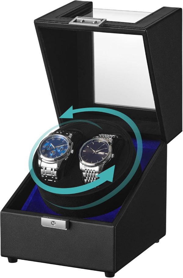 Automatic Double Watch Winder UJWB031B01 Black