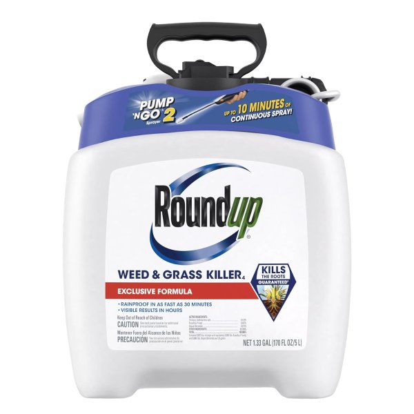 Roundup 除草剂 泵式喷雾器 1.33加仑