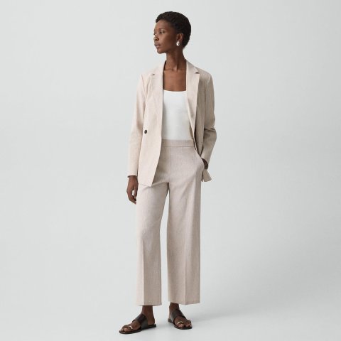 Women’s Classic Straight Linen Pant Summer