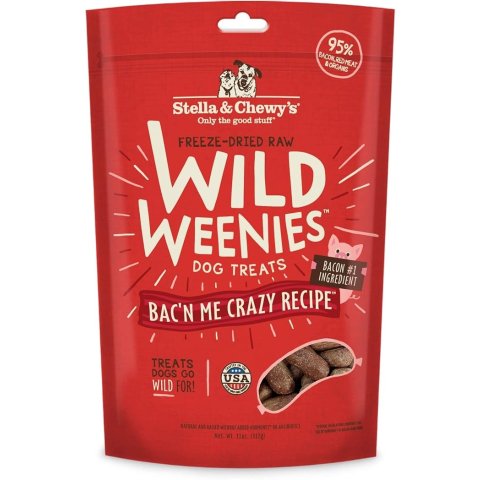Stella & Chewy sStella & Chewy s Wild Weenies Dog Treats Bacon 11oz