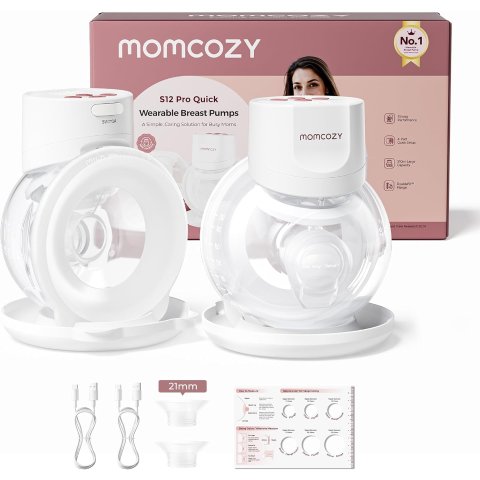 Momcozy S12 Pro 穿戴式吸乳器 24mm 2件 白色