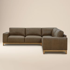 Poly & Bark Denton 皮革L型沙发 115英寸