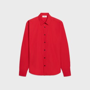 Celine ROUGE VIF 棉质衬衫